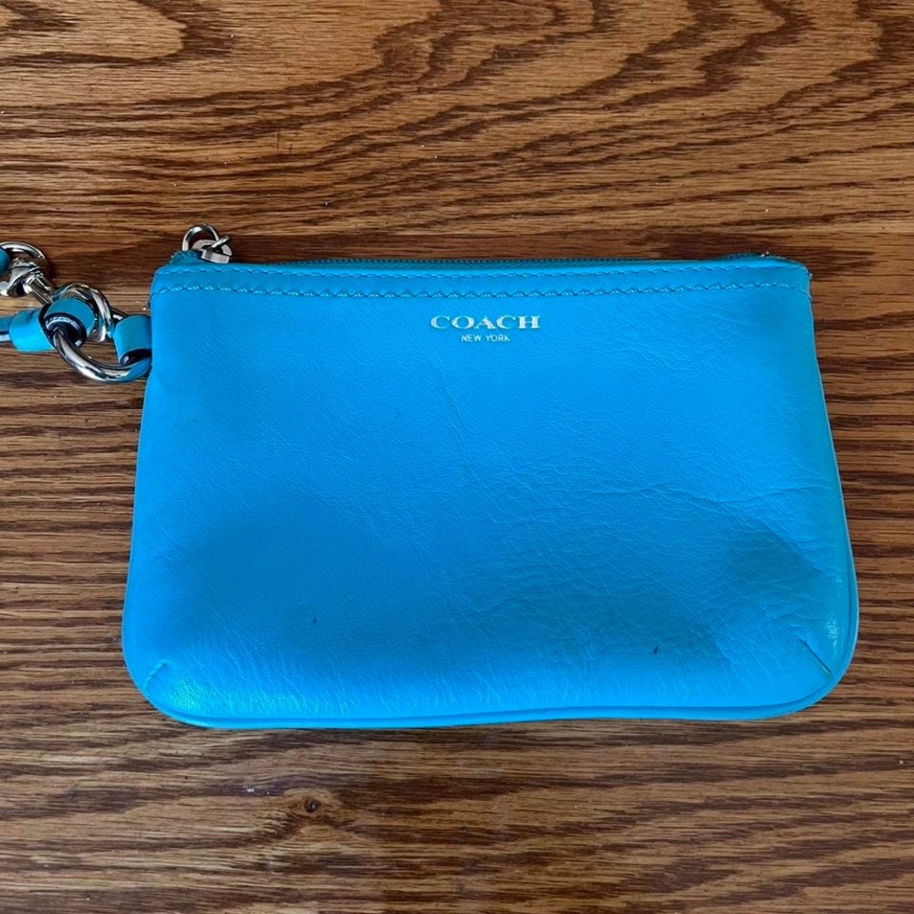 Vintage sky blue women's coach‎ purse
